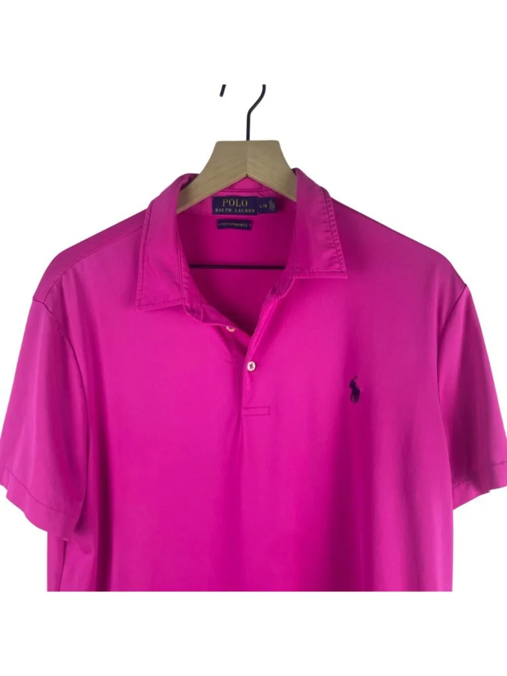 Polo Ralph Lauren Men's Performance Golf Polo Shirt Size Large Hot Pink